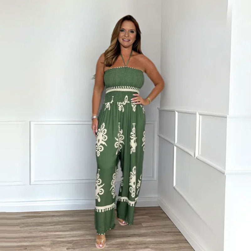 🌞Frühlingserwachen: 50% Rabatt!✨ Damen Ärmelloser Neckholder-Jumpsuit mit weitem Bein – Figurschmeichelnd, komfortabel & vielseitig für Frühling & Sommer