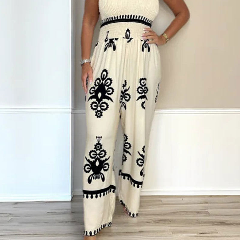 🌞Frühlingserwachen: 50% Rabatt!✨ Damen Ärmelloser Neckholder-Jumpsuit mit weitem Bein – Figurschmeichelnd, komfortabel & vielseitig für Frühling & Sommer