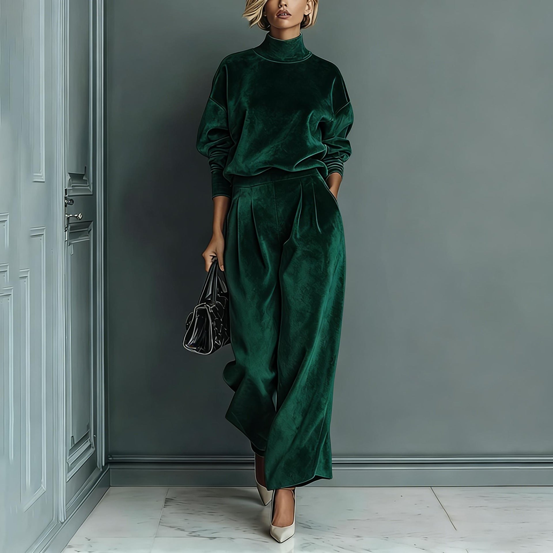 🎉 Neujahrsgeschenk – 50% RABATT!🧥 Damen-Freizeit-Zweiteiler: Warmes Oberteil + Weite Hose – mühelos stylisch & bequem (kein Kombinieren nötig!)