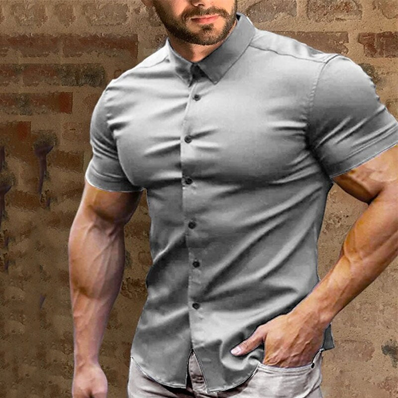 🌞Frühlingserwachen: 50% Rabatt!✨ Herren Hemden mit Knopfleiste – Ohne Bügeln – Knitterfrei, Atmungsaktiv & Perfekte Passform 👕