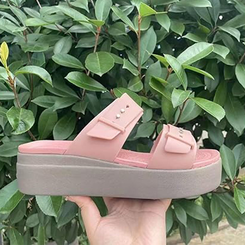 🌟 Damen-Komfortable Flache Plateausandalen☁️👡