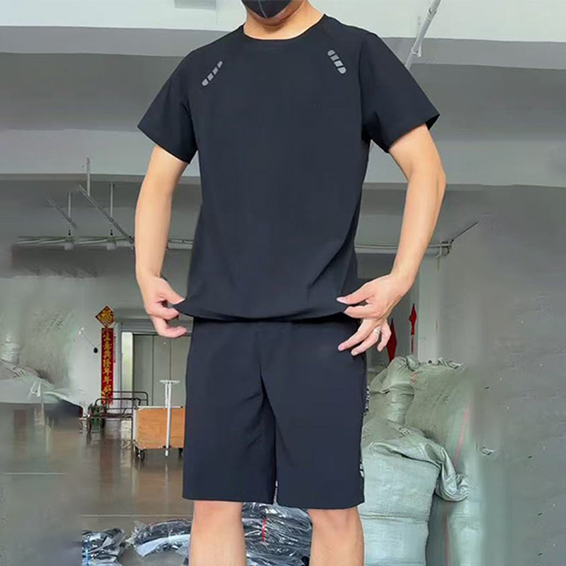🔥Herren leichtes Freizeit-Set aus Oberteil und Shorts