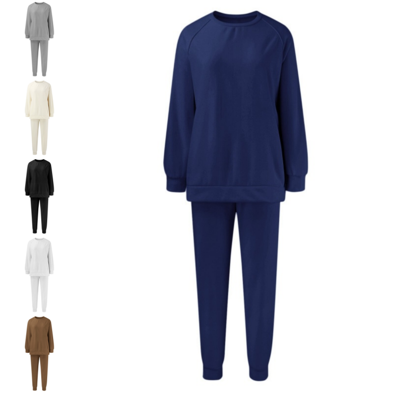 Gemütliches Sweatshirt- und Hosen-Zweiteiler-Set für Damen