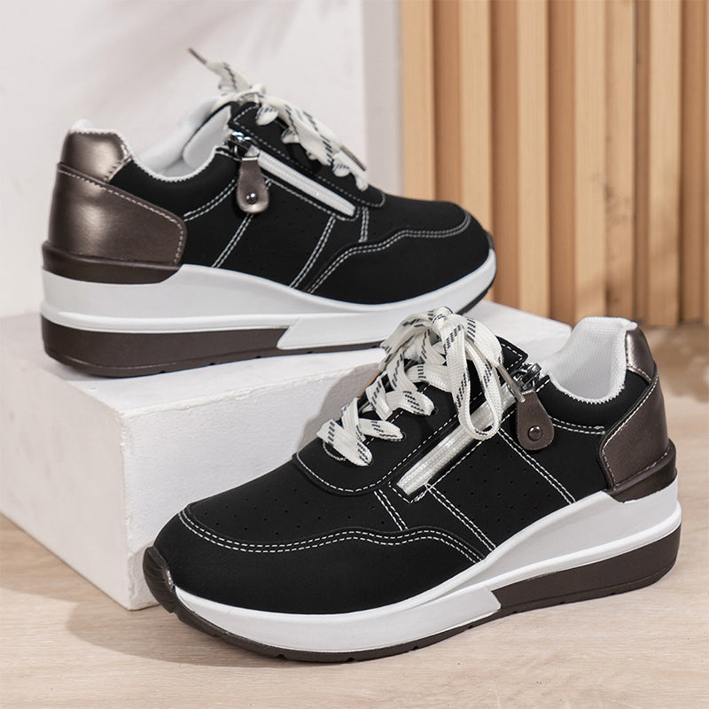 Lässige Damen-Plateau-Sneaker