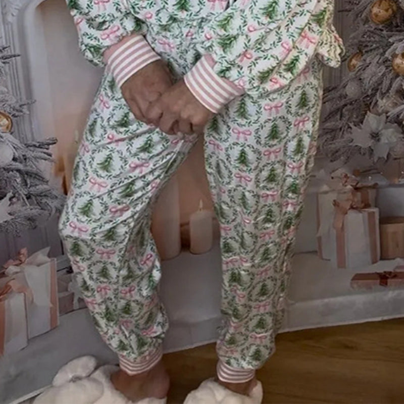 🌲🎀Gemütliches Weihnachts-Set aus Langarmshirt und Hose