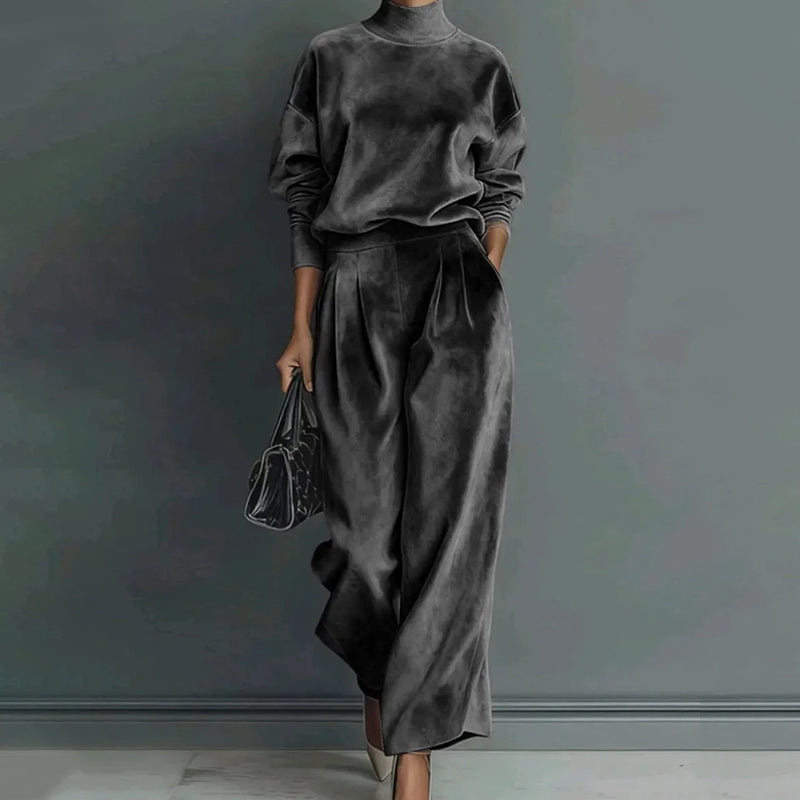 🎉 Neujahrsgeschenk – 50% RABATT!🧥 Damen-Freizeit-Zweiteiler: Warmes Oberteil + Weite Hose – mühelos stylisch & bequem (kein Kombinieren nötig!)