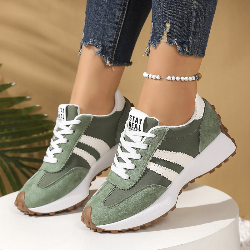 🌞Frühlingserwachen: 50% Rabatt!👟 Damen Klobige Freizeitsneaker – 4 cm Plattform, Retro-Design & Rutschfeste Gummisohle