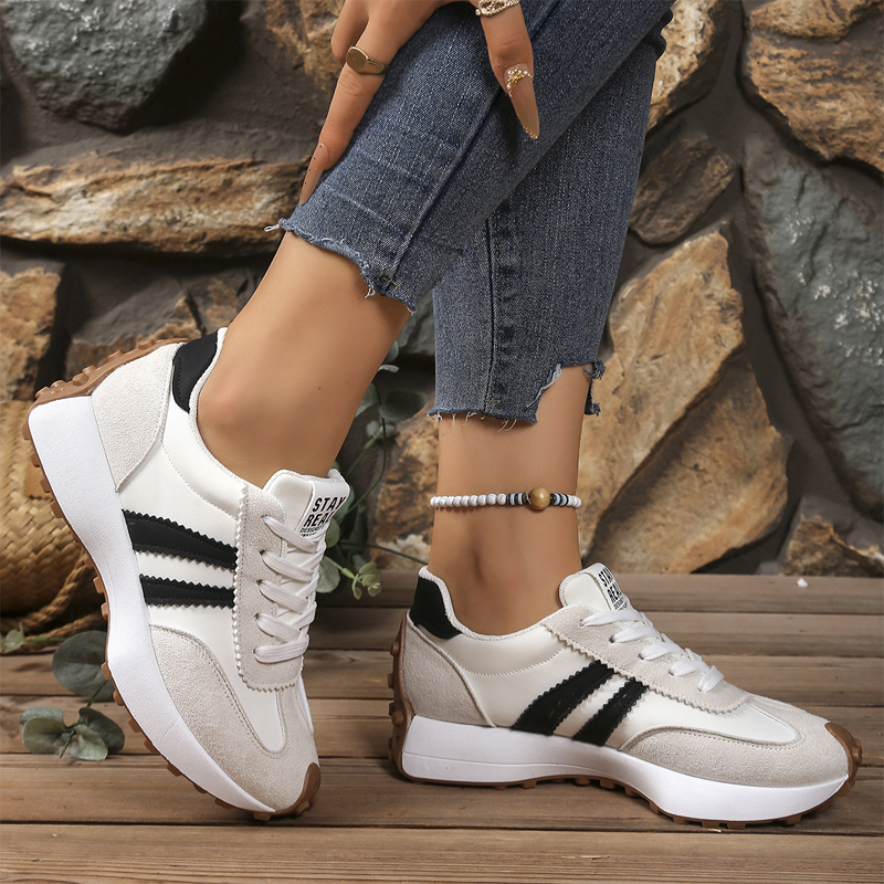 🌞Frühlingserwachen: 50% Rabatt!👟 Damen Klobige Freizeitsneaker – 4 cm Plattform, Retro-Design & Rutschfeste Gummisohle
