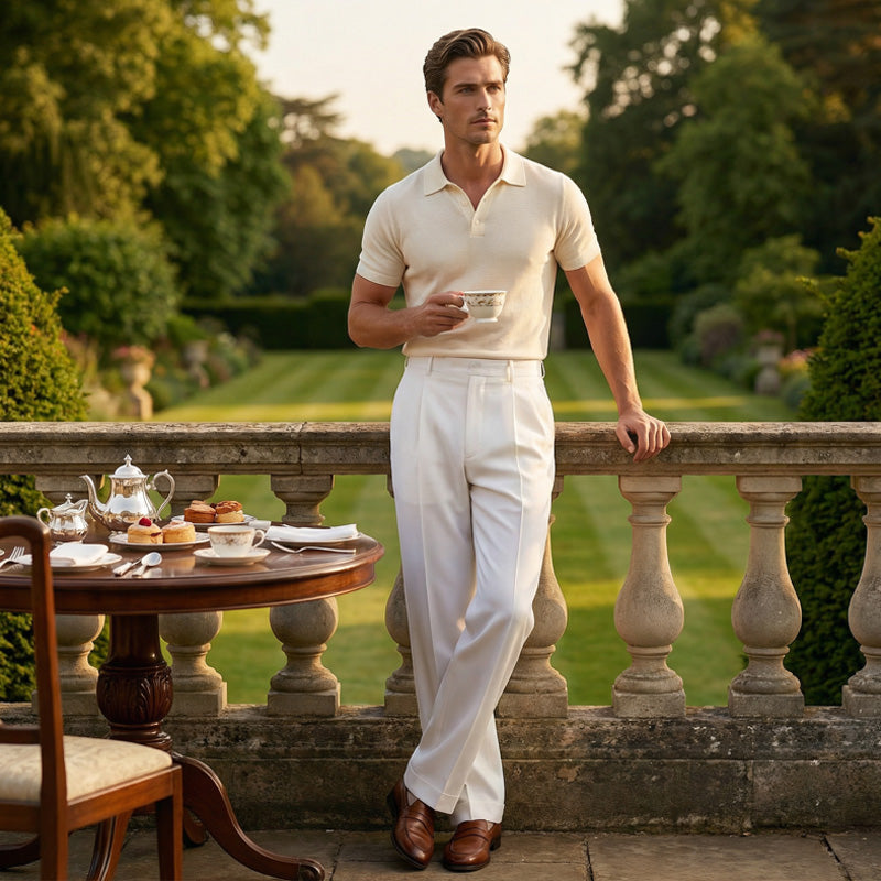 🌞Frühlingserwachen: 50% Rabatt!👔 Lässige Herrenhose mit Bundfalten & weitem Bein – Klassisch, atmungsaktiv & vielseitig für jeden Anlass