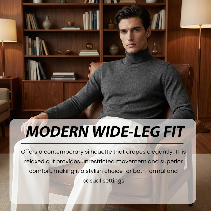 🌞Frühlingserwachen: 50% Rabatt!👔 Lässige Herrenhose mit Bundfalten & weitem Bein – Klassisch, atmungsaktiv & vielseitig für jeden Anlass