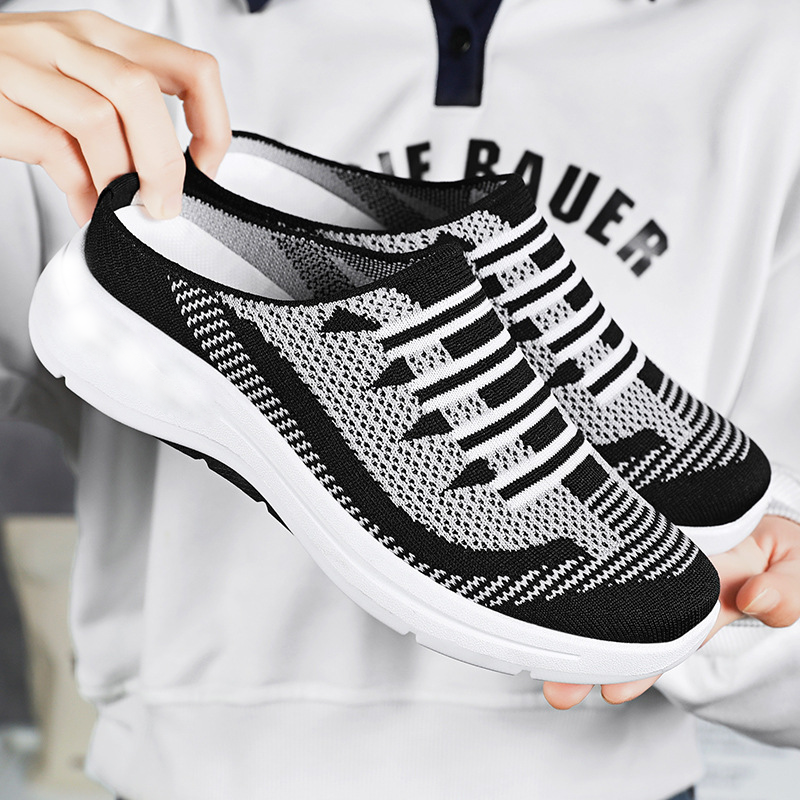 🌞Frühlingserwachen: 50% Rabatt!🔥Damen Rückenoffene Slip-On Sneaker – Atmungsaktives Mesh, Rutschfeste Sohle & Ergonomische Fußstütze, Bequem für Alltag