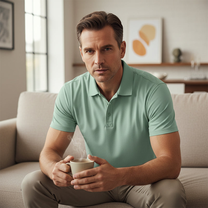 🌞Frühlingserwachen: 50% Rabatt!🔥Premium Performance Poloshirt: Schnelltrocknendes Herren Polo im Athletic Fit