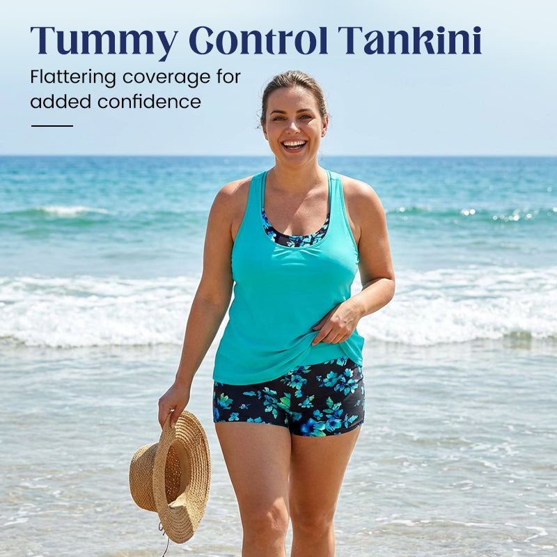 Women's 3-Piece Tankini Swimsuit