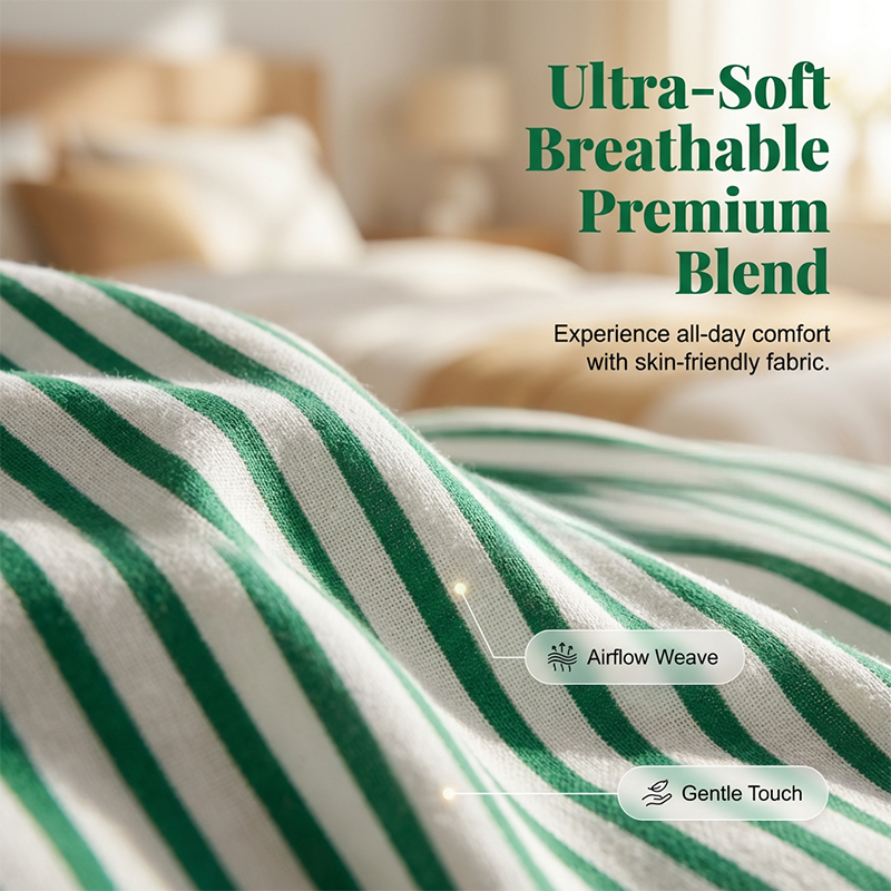 👚 Zweiteiliges Lounge-Set für Damen mit Streifenmuster – tiefe Seitentaschen, bequemer Stretch-Bund. ✨