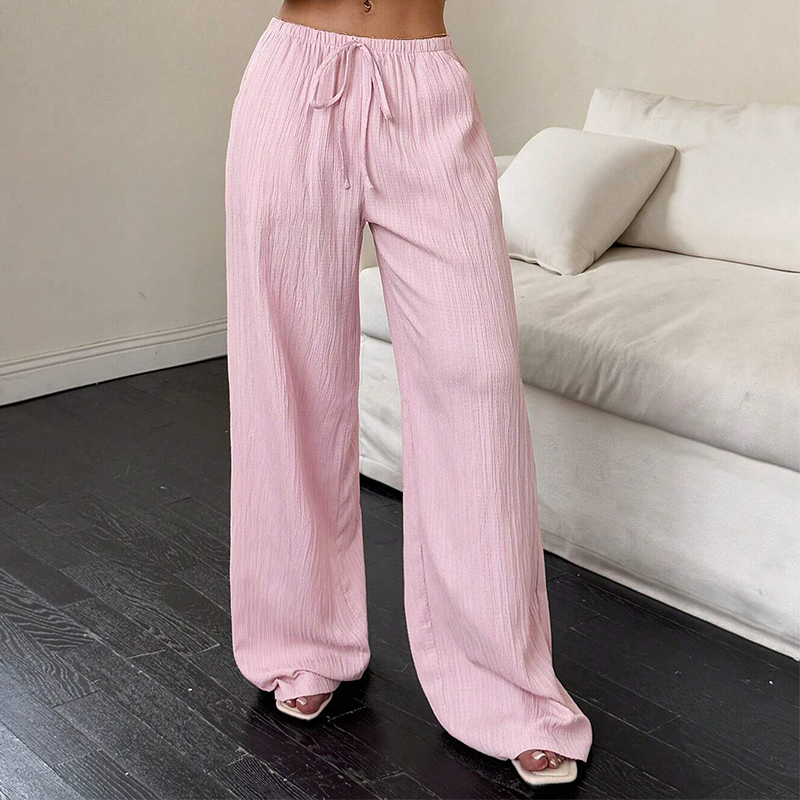 🌞Frühlingserwachen: 50% Rabatt!💕High-Waist Sommerhose "Easy Chic" – Atmungsaktiv mit verstellbarem Kordelzug